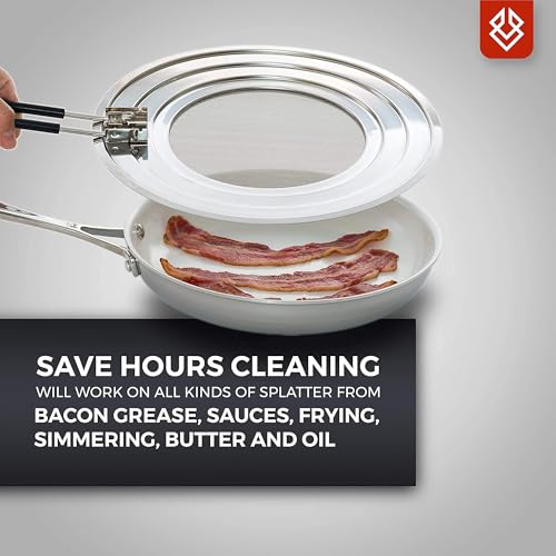 Dishwasher Safe Splatter Screen Splash Guard for Kitchen Frying Pan Grease