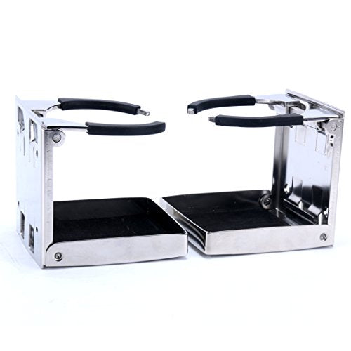 4 Pack Stainless Steel Adjustable Folding Cup Holder