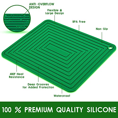Silicone Trivets for Dishes (J: Green)
