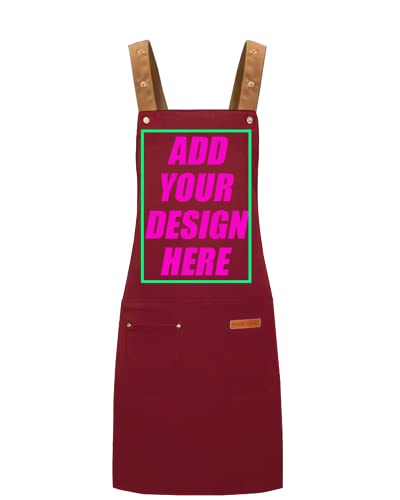 Personalized Custom Aprons Custom Adjustable Kitchen Cooking Aprons Hair Stylist Cafe Work Aprons For Men And Women