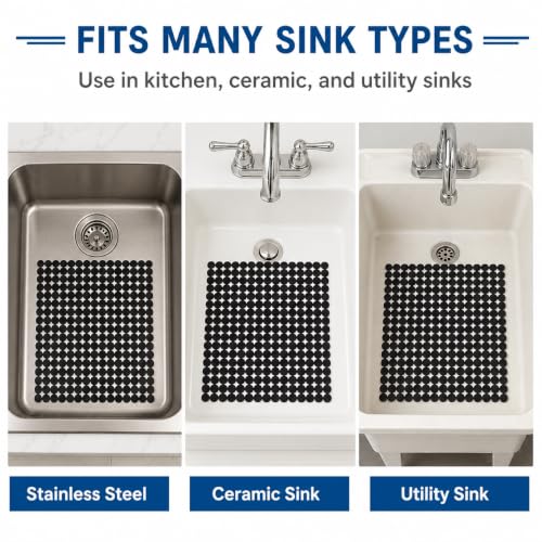 2Pack Kitchen Sink Mat for Stainless Steel