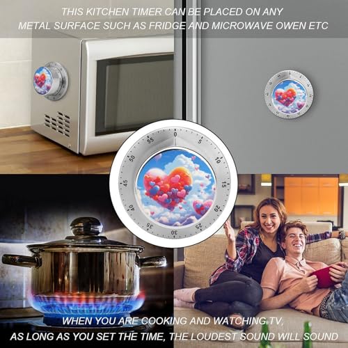 Heart Shaped Drawing Kitchen Timer (One Size / Heart Shaped Drawing)