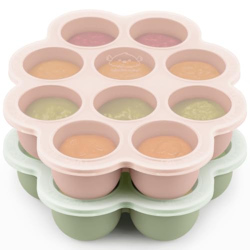 Silicone Baby Food Freezer Tray with Clip