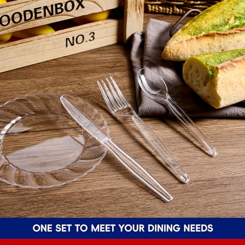300 PACK Disposable Plastic Cutlery Set