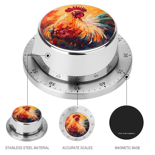 Colorful Rooster Kitchen Timer (Style / One Size)