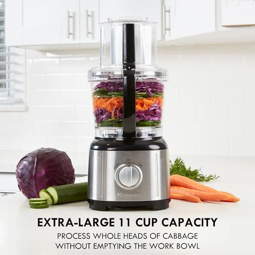 Kenmore Food Processor & Puree Blender Food Chopper Electric with Functions of Reversible Vegetable Slicing