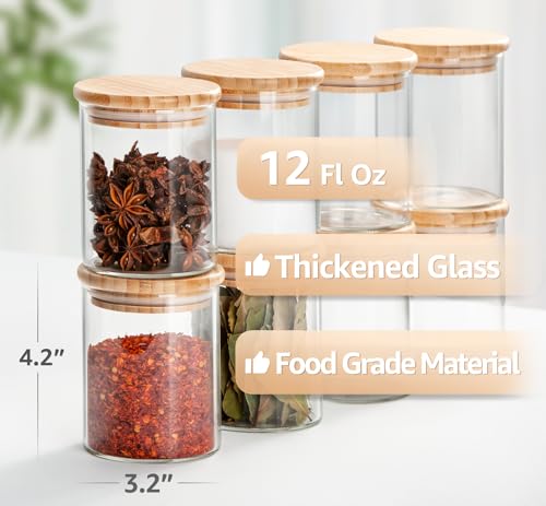 Glass Jars with Bamboo Lid