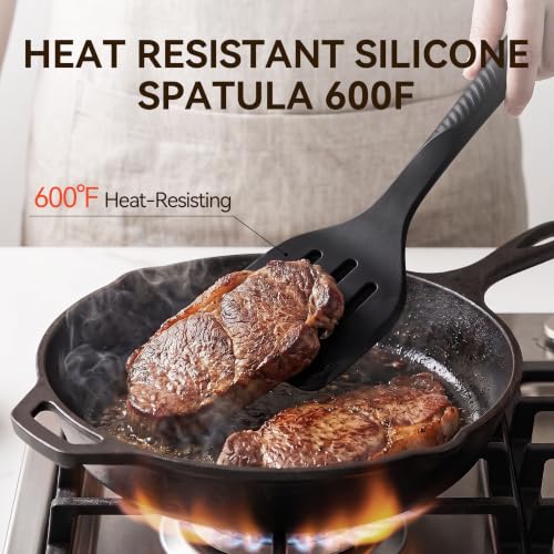 Silicone Cooking Utensils Set (Black)