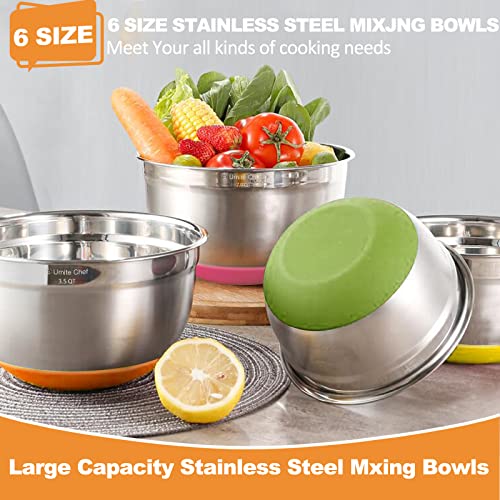 Mixing Bowls with Airtight Lids (Multicolor)