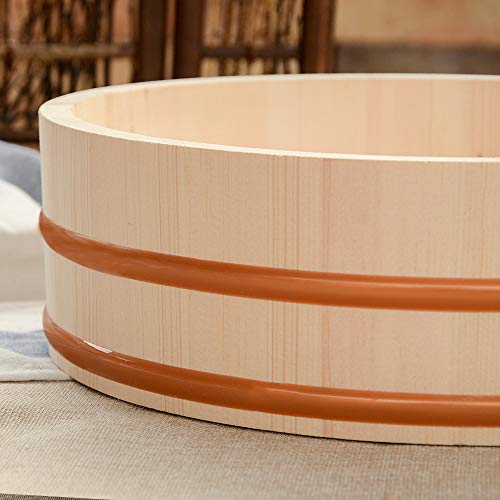 Wooden Sushi Oke Rice Mixing Tub