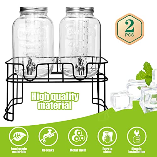 Mason Drink Dispenser With Stand