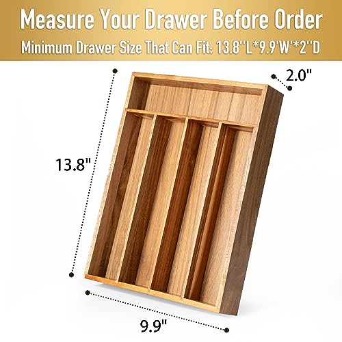 Bamboo Silverware Holder