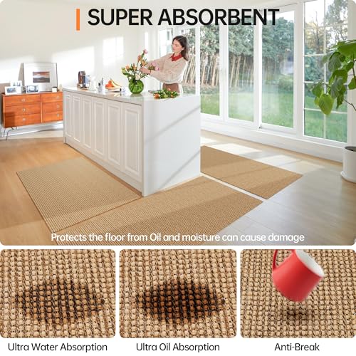Kitchen Rugs and Mats Non Skid Washable