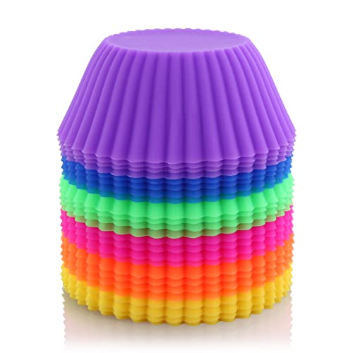 44270 Reusable Silicone Baking Cups and Cupcake Liners
