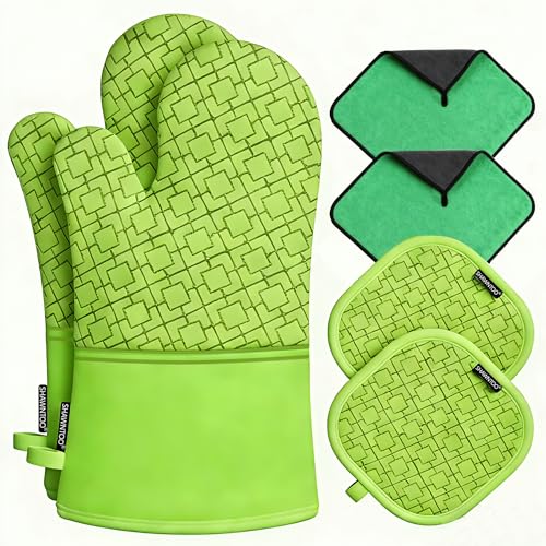 Oven Mitts and Pot Holders Sets 6pcs