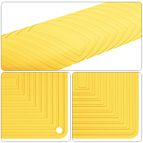 Silicone Trivets for Hot Dishes (L: Yellow)