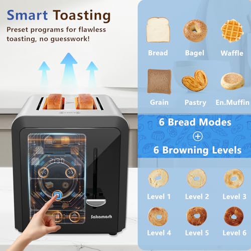 Touch Screen Toaster with bagel function