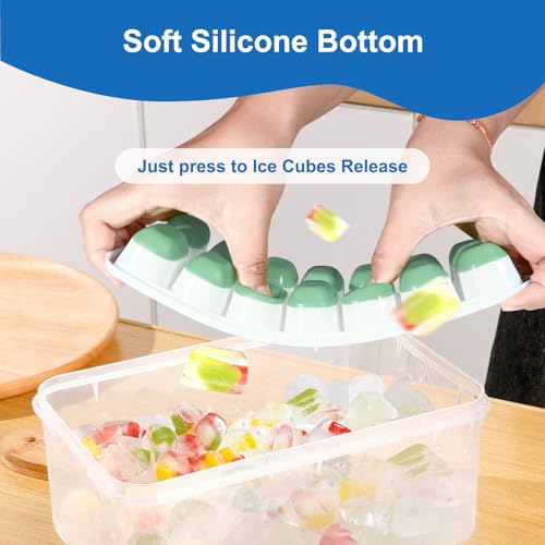 Ice Cube Trays with Lid for Freezer