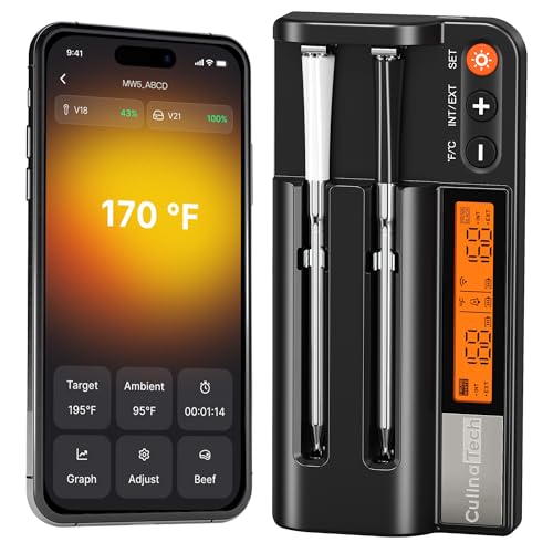 Wireless Meat Thermometer Long Range