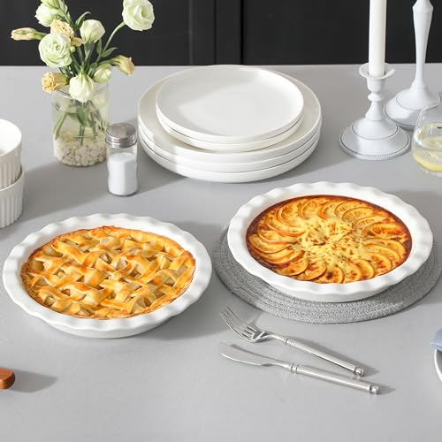 White Ceramic Pie Pan