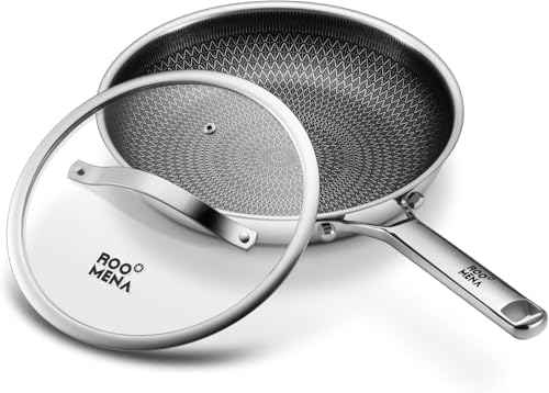 Non Stick Frying Pans Hybrid Ceramic with Lid