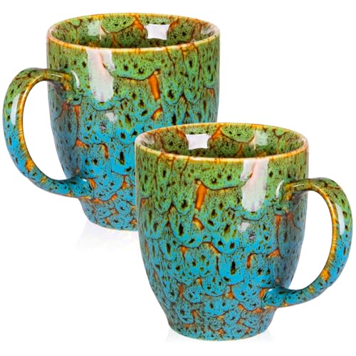 Set of 2 Durable 16 oz Coffee Mugs