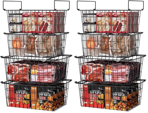 Freezer Organizer Bins Baskets for Chest Deep Freezer