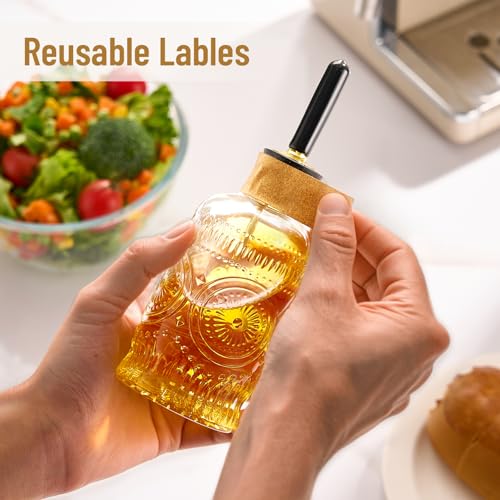 Glass Olive Oil Dispenser Bottle Set