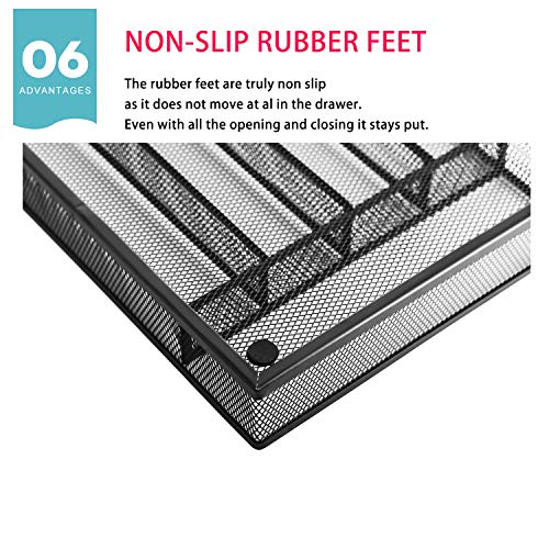 IRSHOME Sturdy Utensil Drawer Organizer