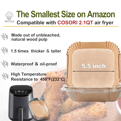 Large Air Fryer Disposable Paper Liners