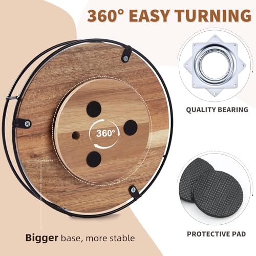 Acacia Wood Lazy Susan Turntable