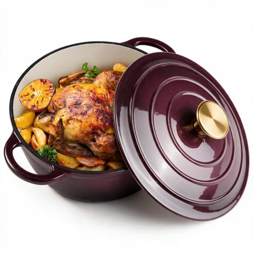Dutch Oven Enameled Cast Iron with Lid (Fig / 3 QT)