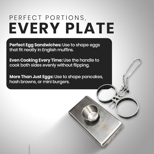 Stainless Steel Commercial Egg Rings for Frying Eggs