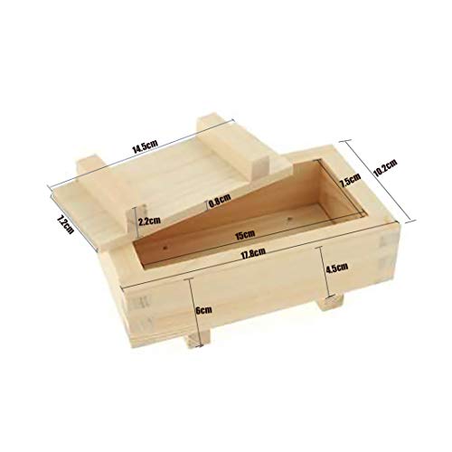 Wooden Rectangular Sushi Press