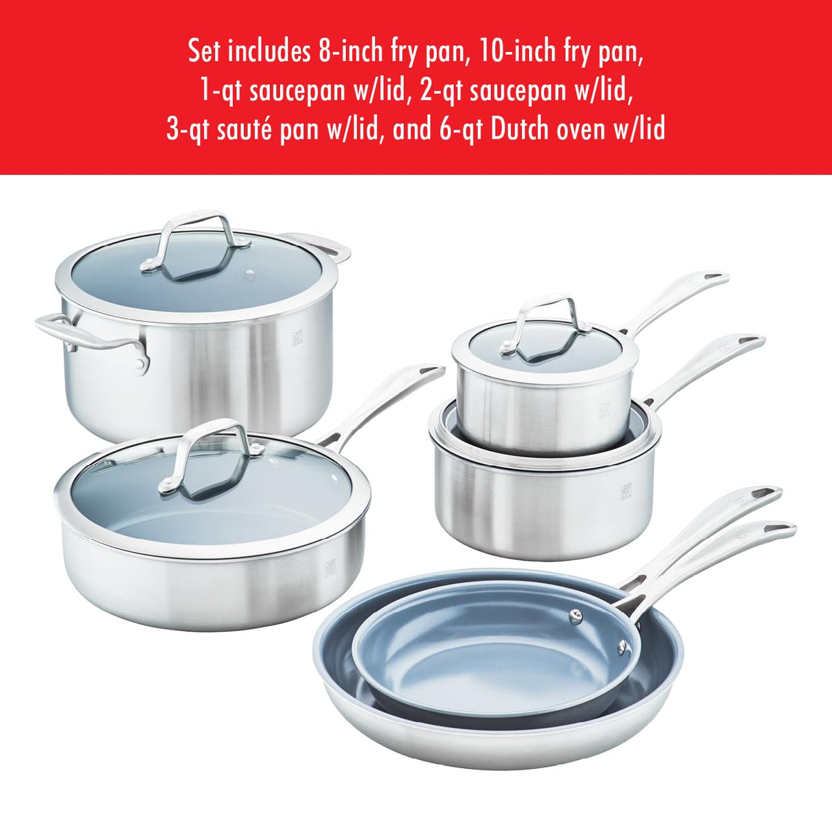 Spirit 3 ply 10 (10-pc Ceramic)