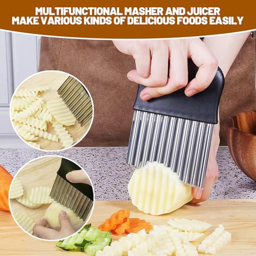 Heavy Duty Stainless Steel Professional Potato Ricer for Creamy Mashed Potatoes