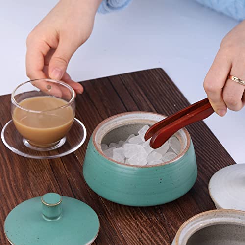 Small Kitchen Ceramic Canister Storage Jar with Lid