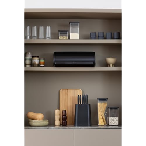 Roll Top Bread Box (Large / Matt Black)