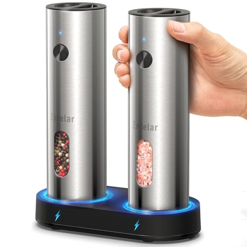 Rechargeable Electric Salt and Pepper Grinder Set