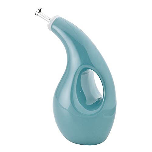 48467 Ceramic EVOO Oil and Vinegar Dispensing Bottle with Spout
