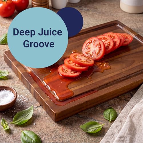 Eldridge Medium 16" x 11" Acacia Cutting Board (Brown / 16"L x 11"W)