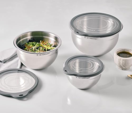 Stainless Steel Mixing Bowls with Glass Lids (Mixing Bowls with Glass Lids)