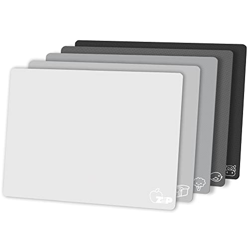 Flexible Plastic Cutting Board Mats Set of 5