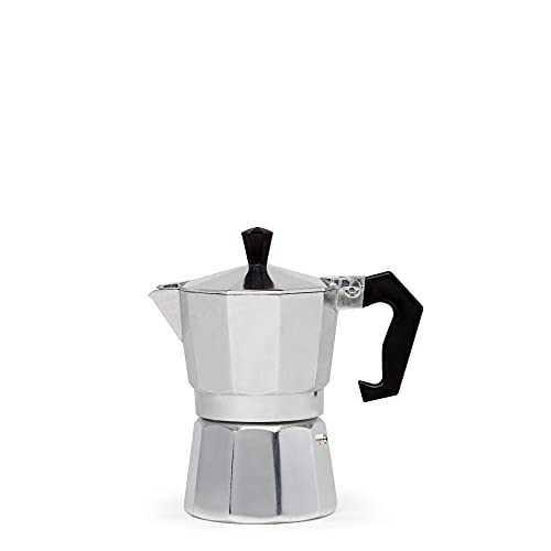 Classic Stovetop Espresso and Coffee Maker (Silver / 3 Cup)