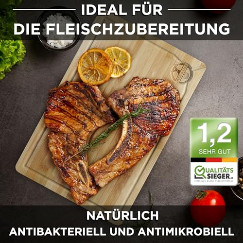 Non Toxic 3 Piece Acacia Cutting Board Set with Stand