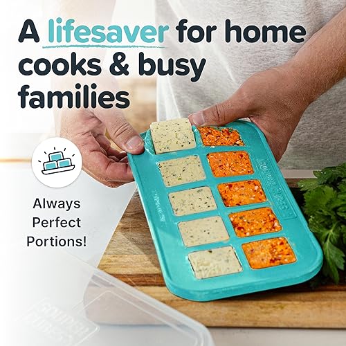 2 Tbsp Silicone Freezer Tray with Lid