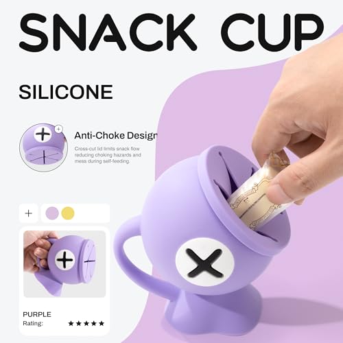 Li&Zhao Toddler Snack Cups for Baby