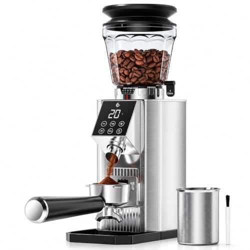 Electric Conical Burr Coffee Grinder (Silver)
