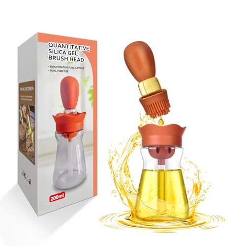 Oil Dispenser Bottle with Brush 7oz