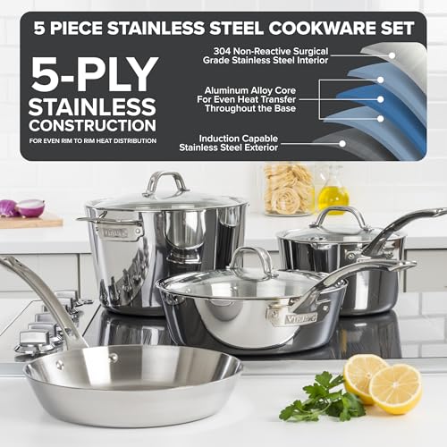 5 Ply Cookware Set (5 -Piece Set)